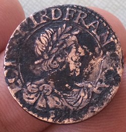 Double tournois Louis XIII 1637 E Tours
