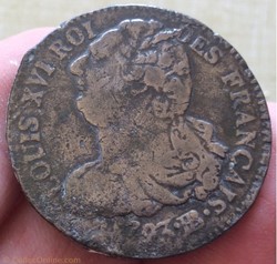 2 sols type français Louis XVI 1793 BB STRASBOURG