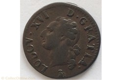 Liard de Louis XVI 1789 T Nantes