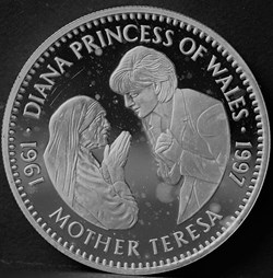 1997 DIANA PRINCESS OF WALES MOTHER TERESA