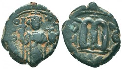 Arab - Byzantine Fals, circa AH 19-39 / AD 641-660