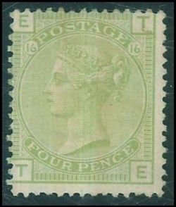SG 153 1877. 4 d sage green
