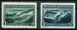Liechtenstein - 1931 Zeppelin set Mint hinged