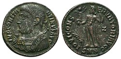 RCV 15966 Constantine I, BI Follis, Nicomedia 317-18 AD.