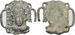 Uncertain applique, likely Indian Asura/Deva
