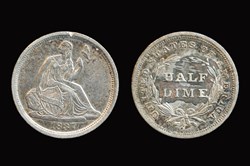 1837 Seated Liberty Half Dime