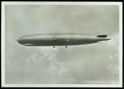 1. Zeppelin Postcard. Berlin (?) -Zurich 1930, Graf Zeppelin card.