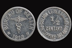 Leper Colonies - Philipines 1913 1/2 Centavo