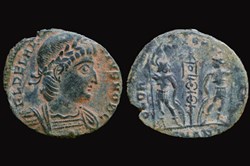 RCV 16901 Delmatius, BI reduced Centenionalis, Antioch 335-37 AD