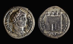 RCV 14259b Galerius, Caesar. AR Argenteus, Nicomedia 302 AD