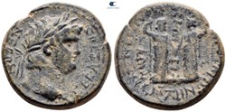 RPC I 2928 Nero, AE26 of Laodikeia, Phrygia, alliance issue with Smyrna, Ionia. AD 54-68