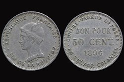 Reunion 1896 50 Centimes