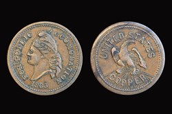 United States 1863 Liberty Head «For Public Accomodation» Civil War Token