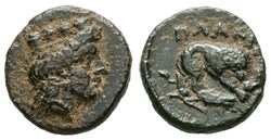 GCV 3985 Plakia, Mysia, AE15, 133-27 BC.