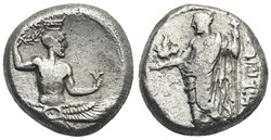 GCV 5554 Cilicia, Issos. Tiribazos, satrap of Lydia, 386-380 BC.