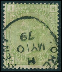 SG 153 1877, 4d olive green