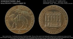 Conder Token - 1794 Somersetshire, Bath Halfpenny.