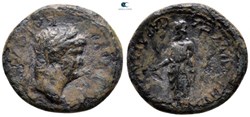 RPC I 3007A Nero, AE19 of Sardes, Lydia. AD 65. Magistrate Ti. Cl. Mnaseos