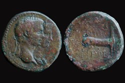 RPC I 2624 Claudius and Agrippina, AE21 Ephesus, Ionia