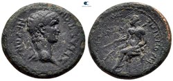 RPC I 2480 Nero, AE20 of Smyrna, Ionia. Magistrate Aulos Gessios Philopatris. AD 54-68.