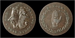 Conder token - 1795 Spences Odd Fellow Conder token