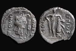 RRC 461/1 Q. Caecilius Metellus Pius Scipio and Eppius, AR Denarius 47-46 BC.