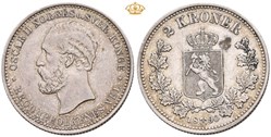 1890 Oscar II 2 kroner