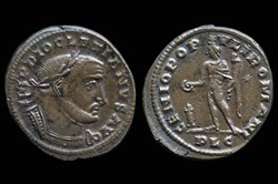 RCV 12770 - Diocletian, BI Follis, Lugdunum, 303-305 AD