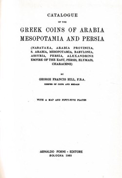 BMC Catalogue of Greek Coins - Arabia, Mesopotamia and Persia