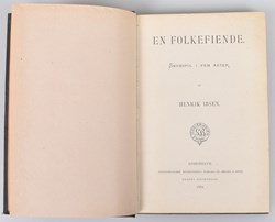 Ibsen, Henrik, "En folkefiende", Christiania 1882.