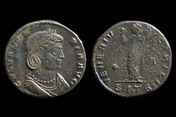 RCV 14592 Galeria Valeria AD 293-311. AE Follis, Thessaloniki 308-11 AD