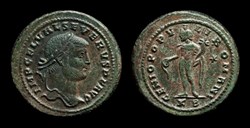 RCV 14674 - Severus II. AE Follis, Cyzicus 307AD