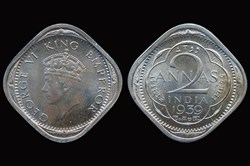India, British - 1939 2 Annas