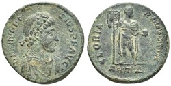RCV 20492 Theodosius I, 379-395 AD AE Follis