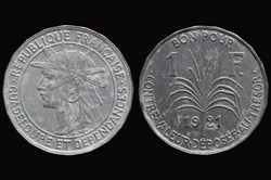 Guadeloupe 1921 1 Franc