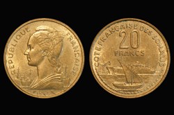 Somalia - 1965 20 Francs