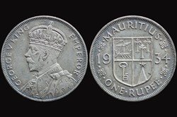 Mauritius - 1934 George V 1 Rupee