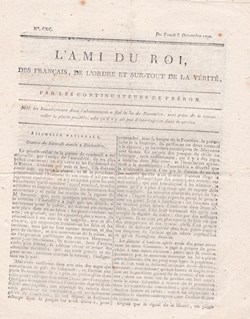 L'Ami du Roi 1790 Révolution française.