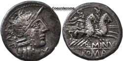 Denier de la République Romaine Minutia
