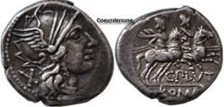 Denier de la République Romaine Plutia