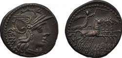 Denier de la République Romaine Aburia