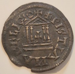 Denier - Louis Ier (légende chrétienne ; temple) Dorestadt