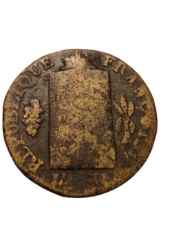 ½ sol aux balances convention 1793 La Rochelle