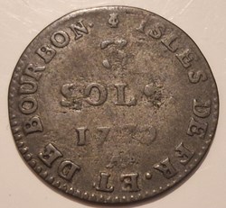 Louis XVI 3 sols 1779 Isles de France et de Bourbon