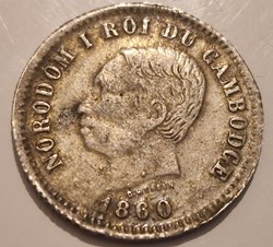 Cambodge 1 franc 1860 - Norodom I