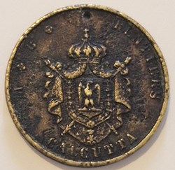 Jeton Inde coloniale - Rentiers & CO de Calcutta- second empire