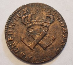 Louis XV : 9 deniers colonies américaines 1721 la Rochelle