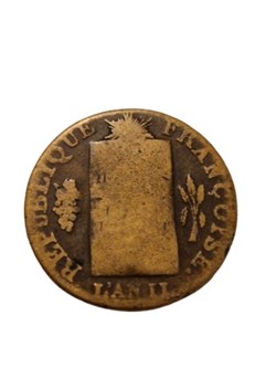 ½ sol aux balances convention 1793 La Rochelle