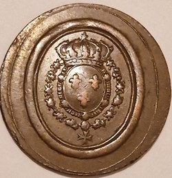 Louis XV Jeton de commerce pour la Guadeloupe