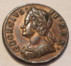Royaume-Uni Georges II Half penny 1750